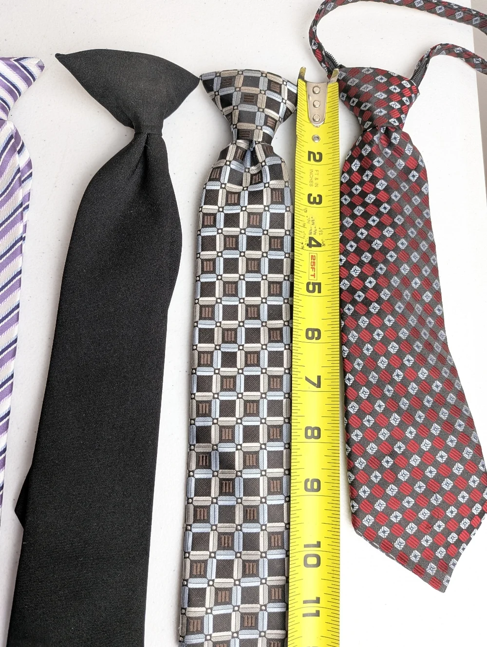 Boys Variety Clip On Ties 10 Pack Bergamo New York/George  11-15 Length Formal